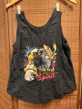 Harley-Davidson Black Tank with Distressed Shield Graphic and Rose